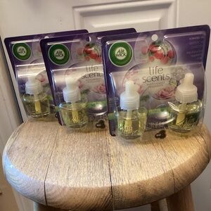 3 AIR WICK Life Scents MYSTICAL GARDEN Scented Oil Marshmallow Raspberry Rose